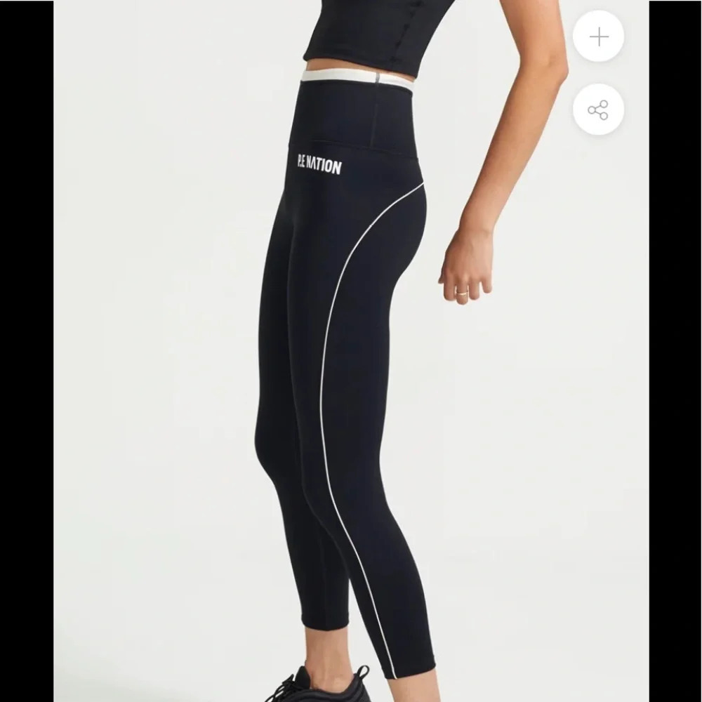 P.E Nation Match Play Black Leggings - Picture 2 of 8